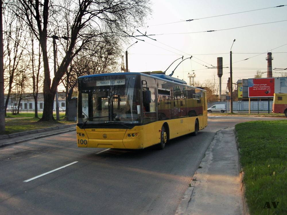Львов, ЛАЗ E183D1 № 100