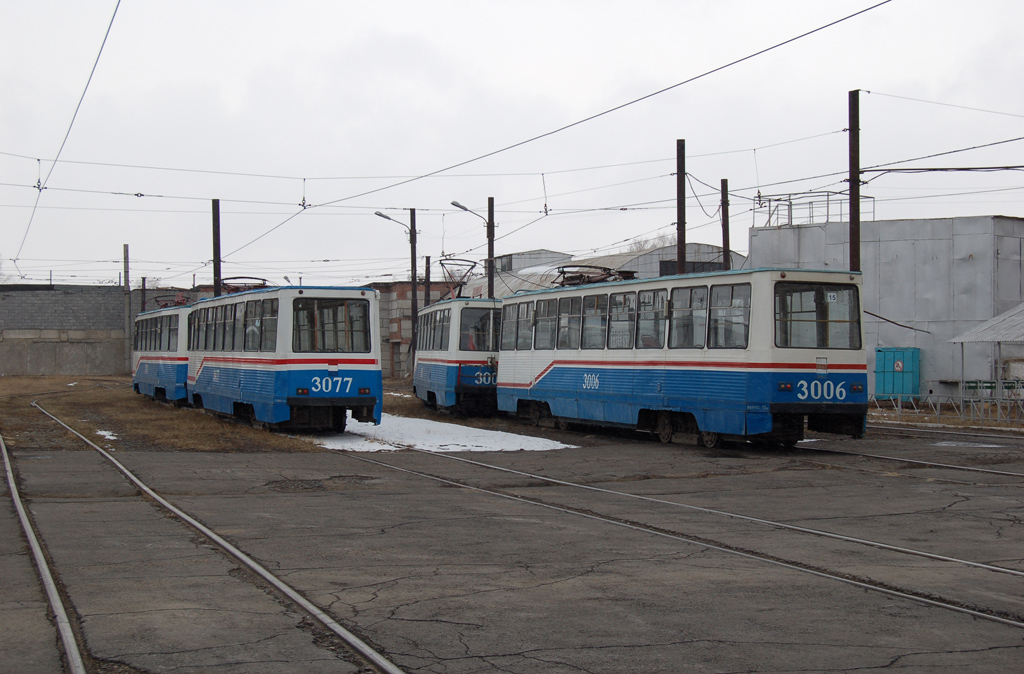 Magnitogorsk, 71-605 (KTM-5M3) Nr. 3077; Magnitogorsk, 71-605 (KTM-5M3) Nr. 3006