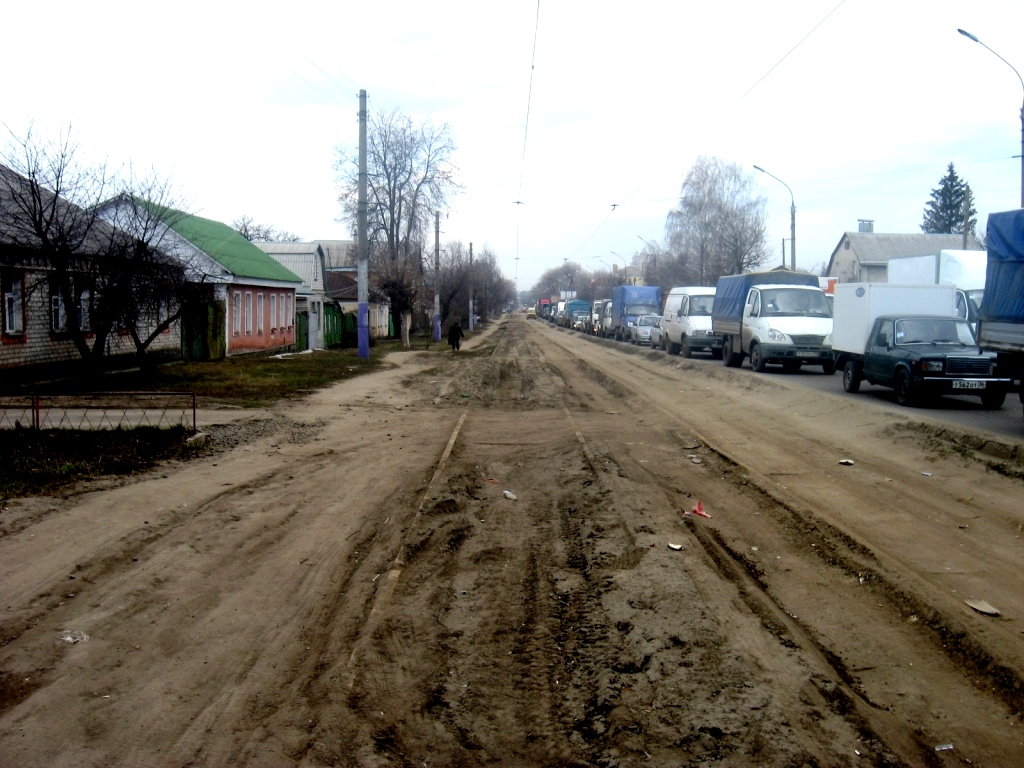 Voronežas — The remnants of Voronezh tramway
