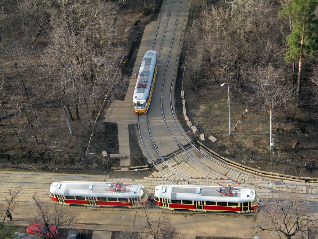 Moskva, MTTCh № 3391; Moskva, MTTCh № 3392; Moskva — Trам lines: North-Western Administrative District; Moskva — Views from a height