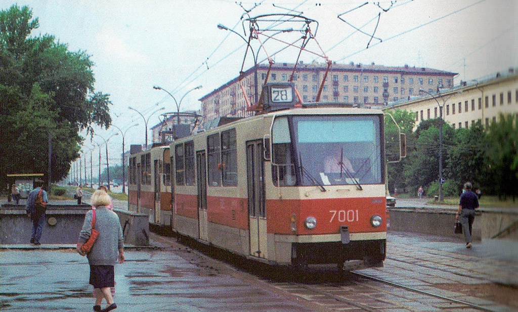 Москва, Tatra T7B5 № 7001