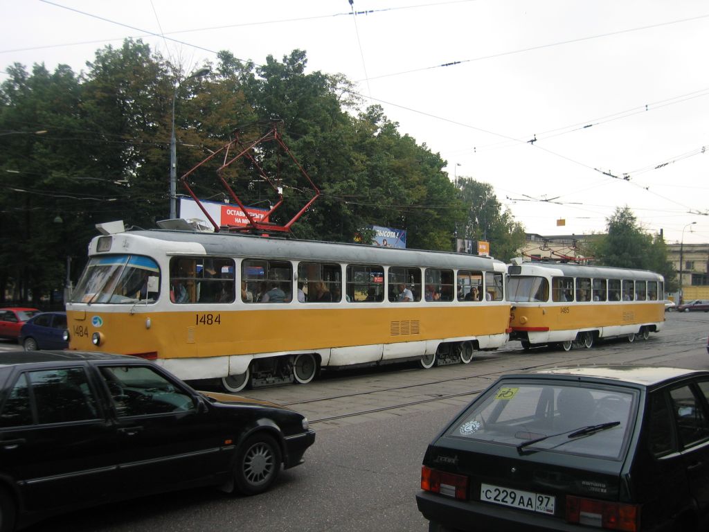 Москва, Tatra T3SU № 1484