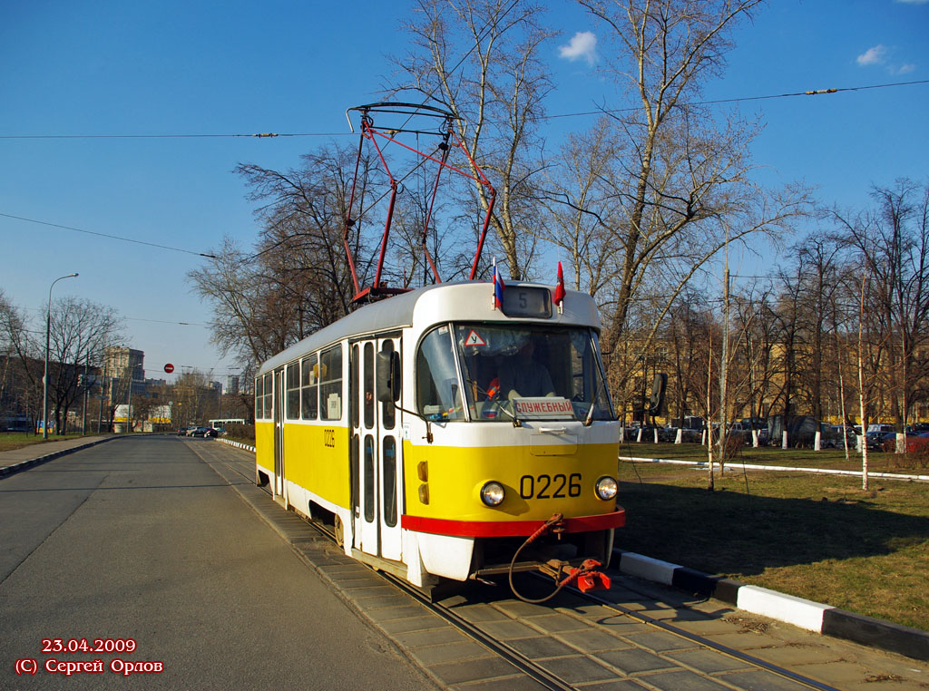 Москва, Tatra T3SU № 0226