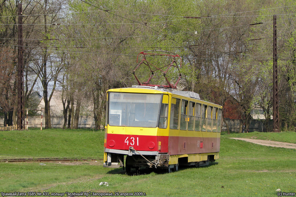 Zaporizhzhia, Tatra T6B5SU № 431