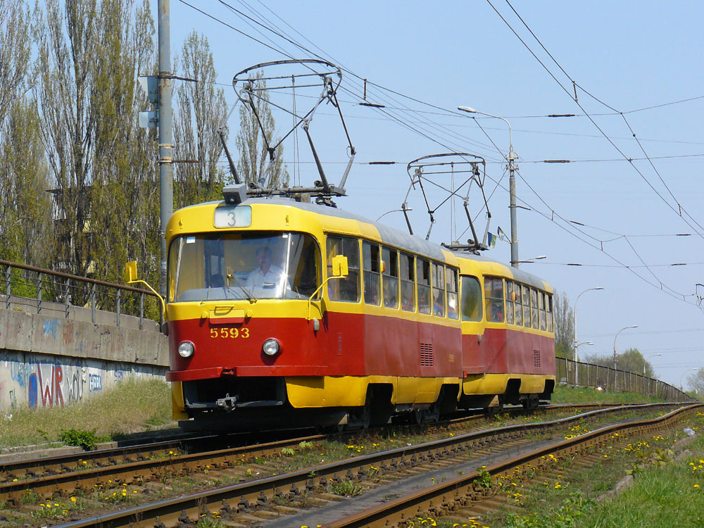 Киев, Tatra T3SU № 5593