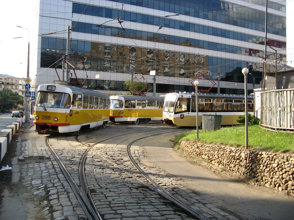 Moscow, Tatra T3SU № 2818