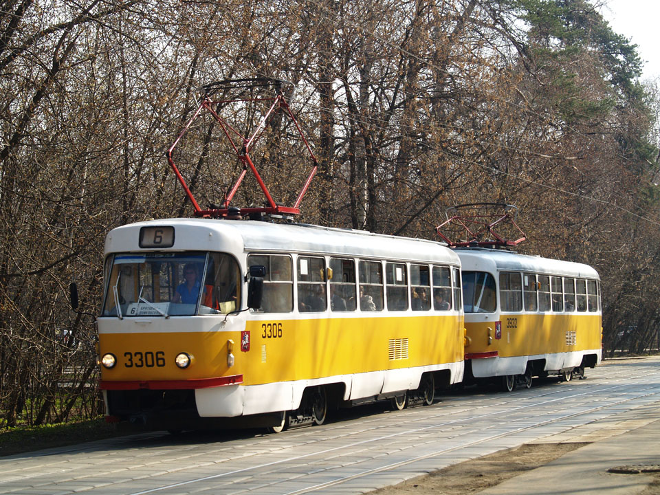 Moskau, Tatra T3SU Nr. 3306