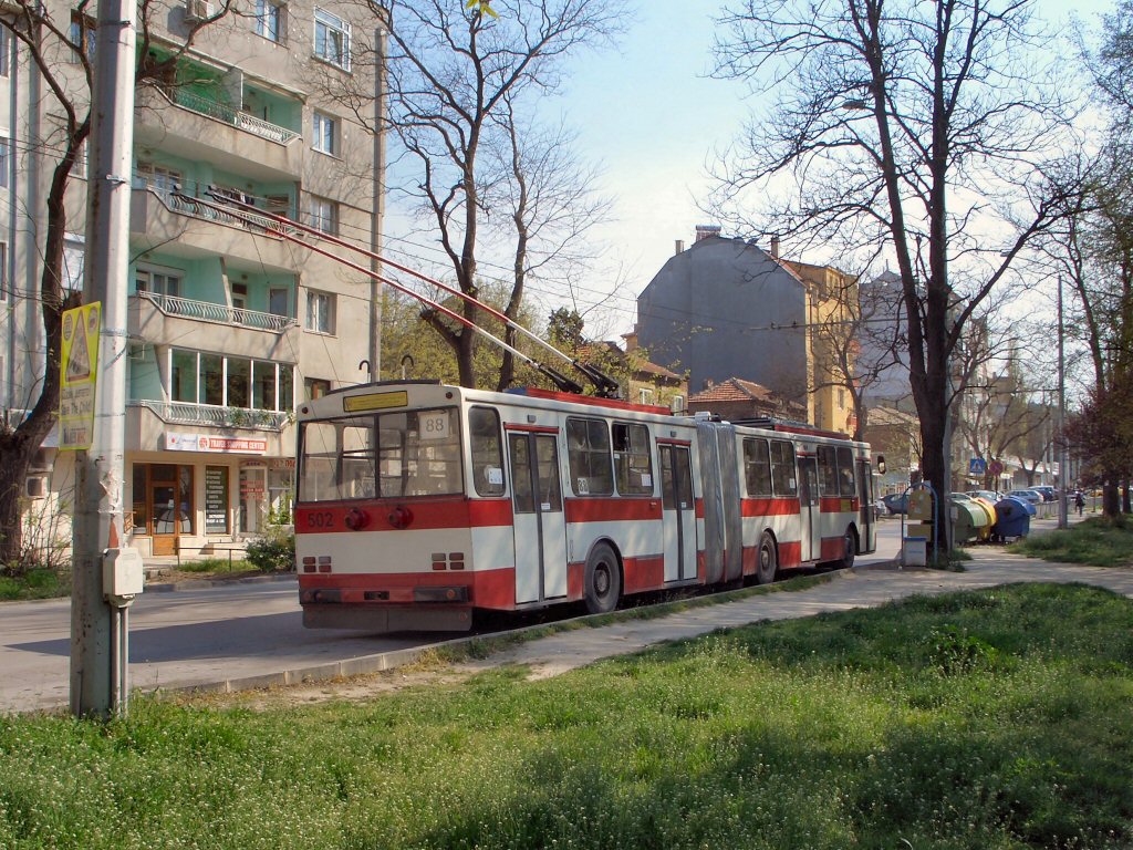 Varna, Škoda 15Tr02/6 # 502; Varna — Троллейбусы Škoda 15Tr02/6