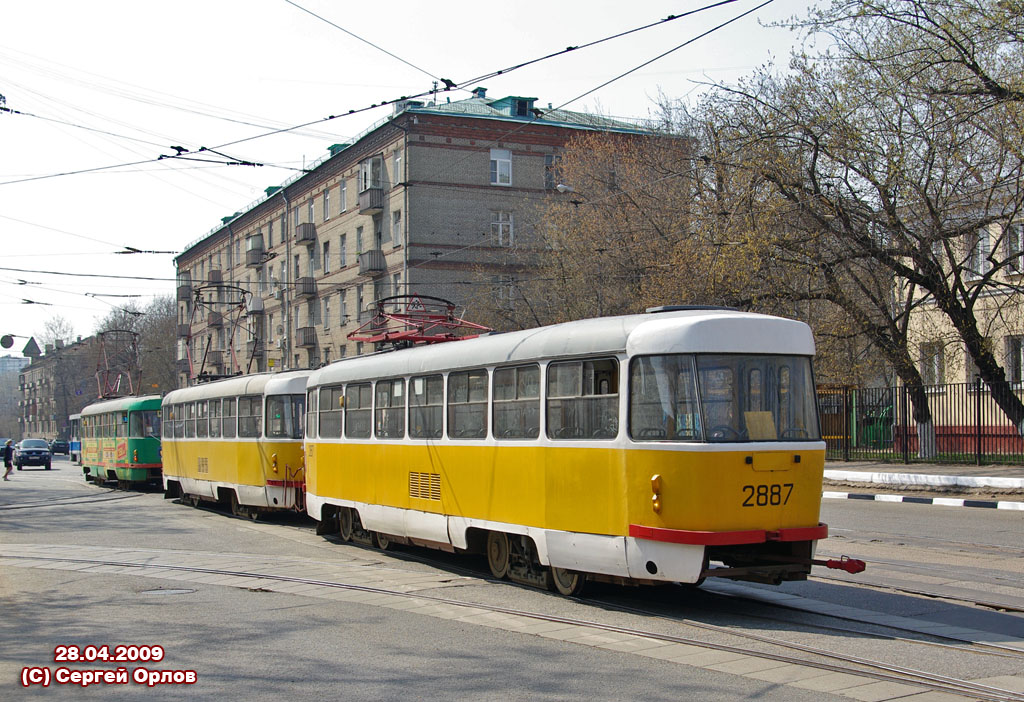 Москва, Tatra T3SU № 2887