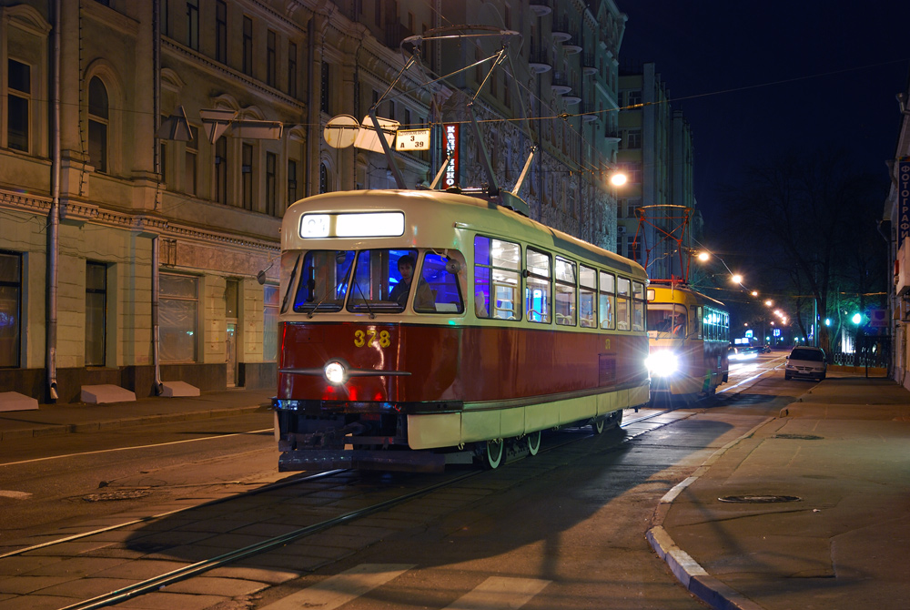 Москва, Tatra T2SU № 378