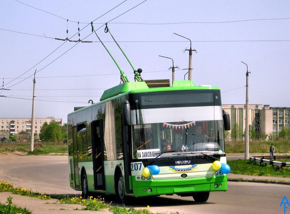 Луцк, Богдан Т50110 № 207; Луцк — Покатушки на «Богдане» Т501.10 № 207, 02.05.2009