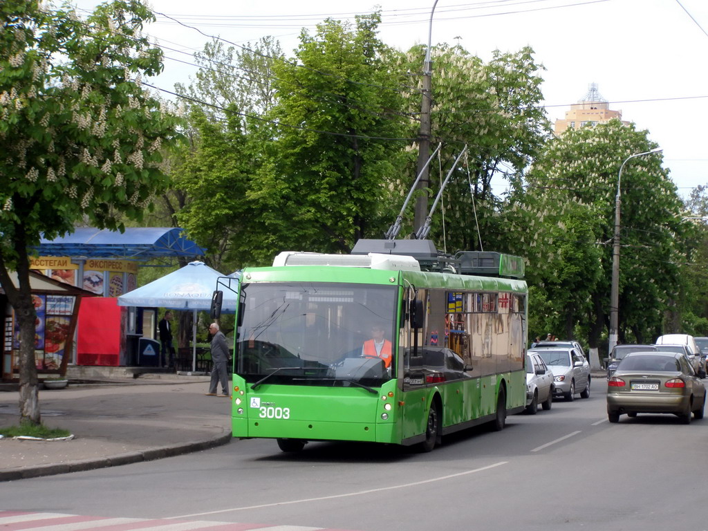 Odesa, Trolza-5265.00 “Megapolis” nr. 3003; Odesa — 08.05.2009 —  Trolza-5265 „Megapolis“ Presentation