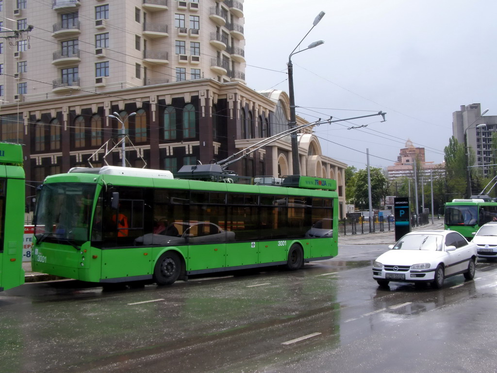 Одесса, Тролза-5265.00 «Мегаполис» № 3001; Одесса — 08.05.2009 — Презентация троллейбусов Тролза-5265 «Мегаполис»