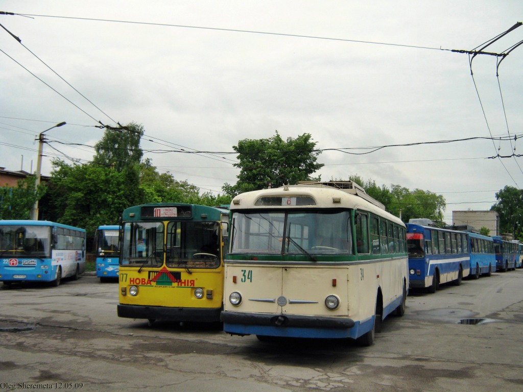 Луцк, Škoda 9Tr19 № 34; Луцк — Забастовки работников предприятия электротранспорта