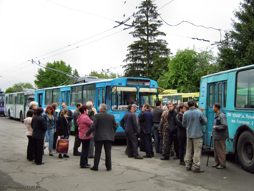 Луцк — Забастовки работников предприятия электротранспорта