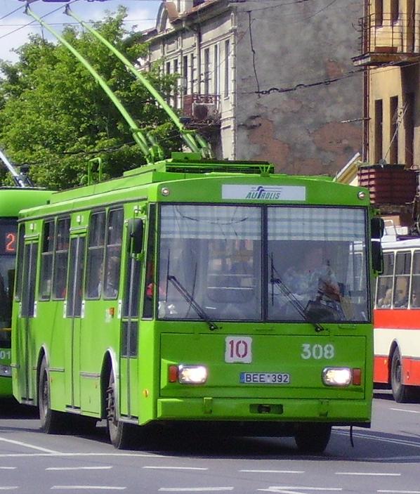 Каунас, Škoda 14Tr89/6 № 308