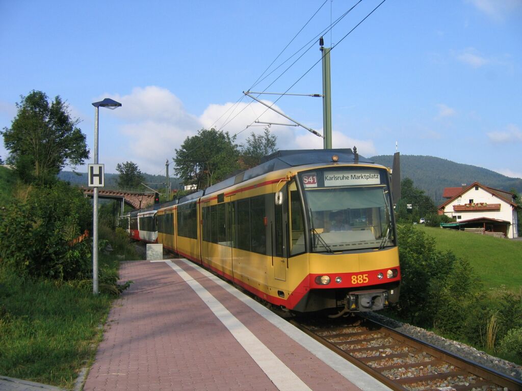 Karlsruhe, Siemens GT8-100D/M-2S № 885