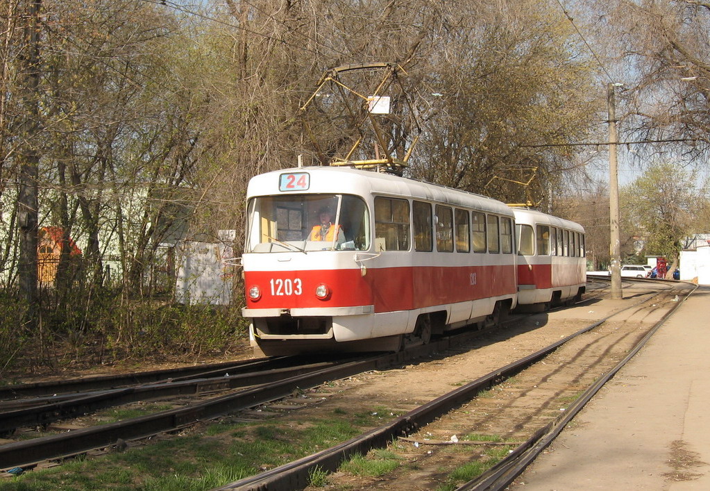 Самара, Tatra T3SU № 1203; Самара — Конечные станции и кольца (трамвай)