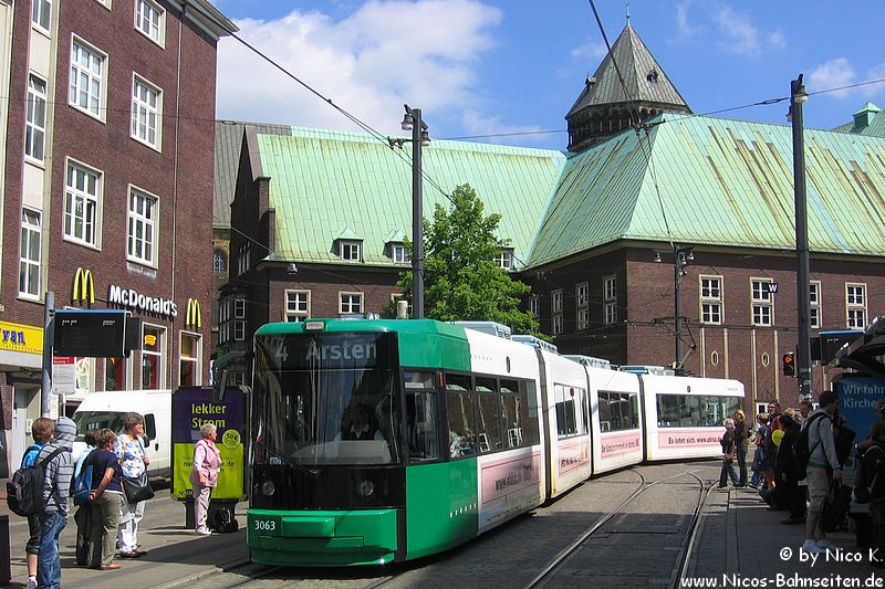 Bremen, Adtranz GT8N č. 3063