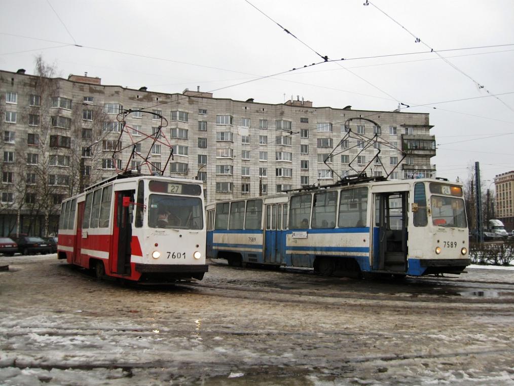 Санкт-Петербург, ЛМ-68М № 7601; Санкт-Петербург, ЛМ-68М № 7589