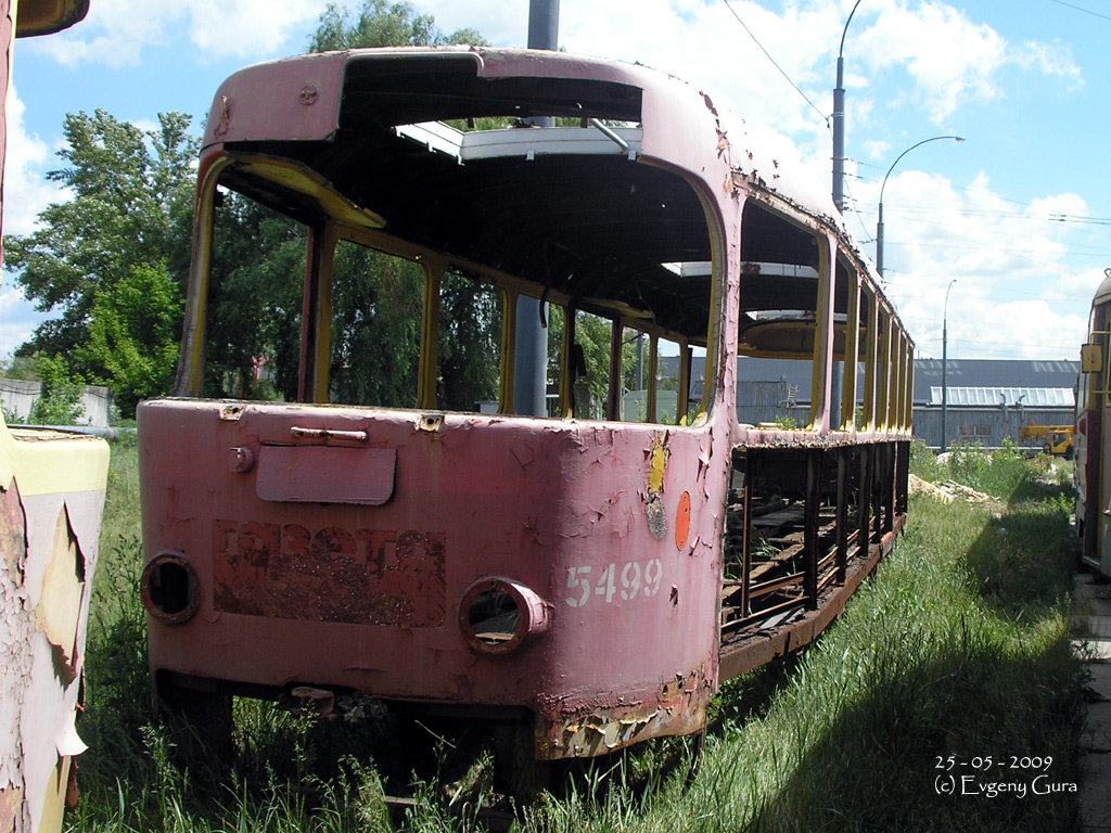 Kiova, Tatra T3SU # 5499; Kiova — Tramway depots: im. Shevchenko. New yard at Borshchahivka