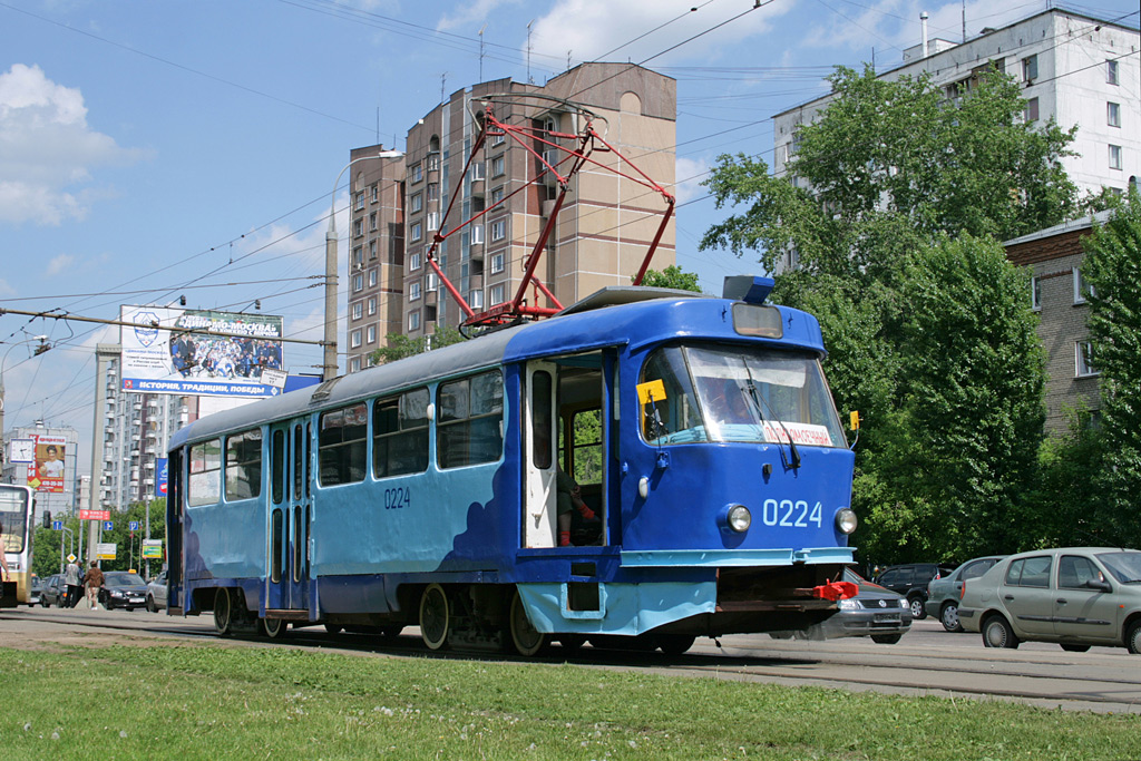 Москва, Tatra T3SU № 0224