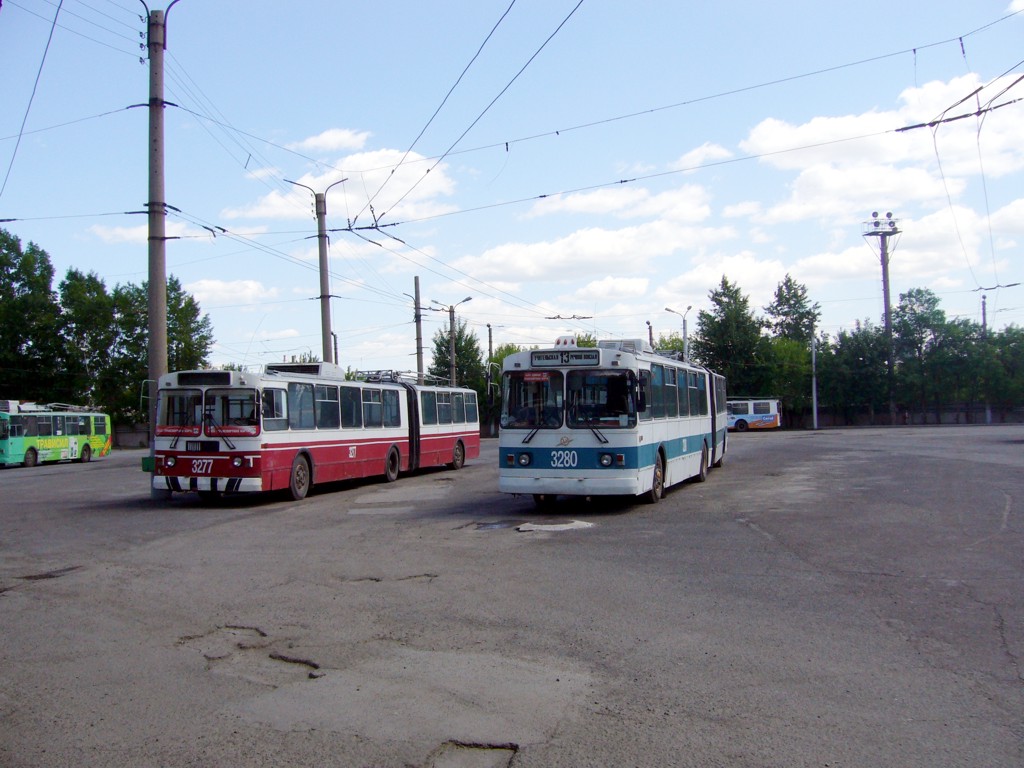 Новосибирск, ЗиУ-620520 № 3277; Новосибирск, ЗиУ-620510 № 3280; Новосибирск — Трамвайные и троллейбусные депо