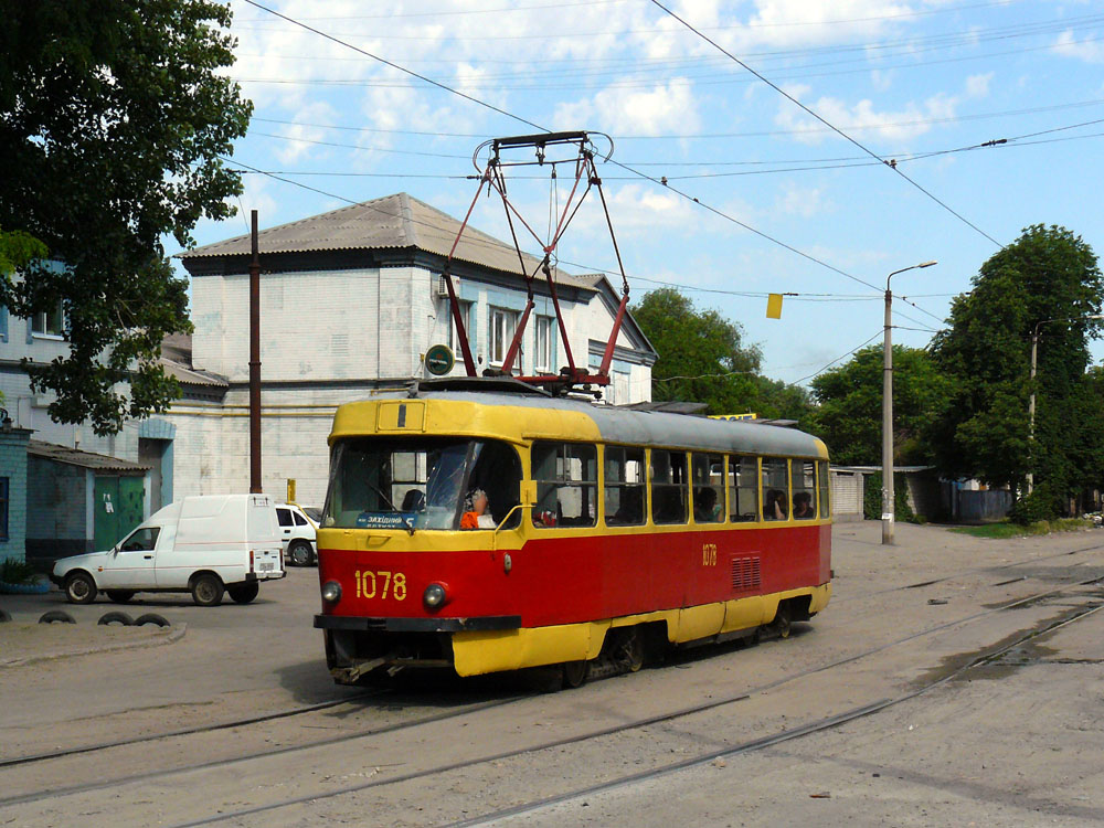 Днепр, Tatra T3SU (двухдверная) № 1078