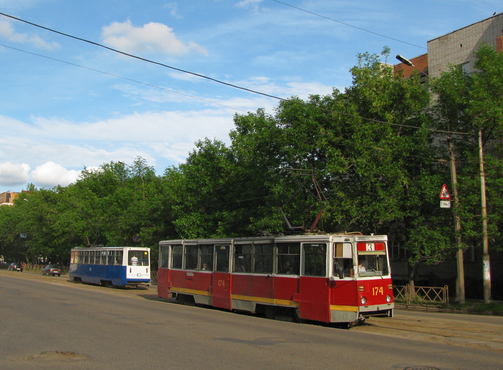 Ярославль, 71-605 (КТМ-5М3) № 43; Ярославль, 71-605 (КТМ-5М3) № 174