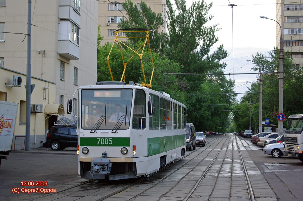 Moskva, Tatra T7B5 č. 7005; Moskva — Parade to 110 years of Moscow tram on June 13, 2009