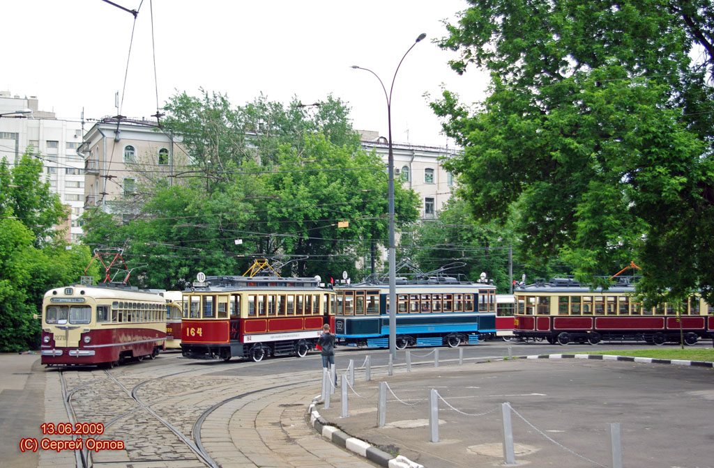 Москва, МТВ-82 № 1278; Москва, Ф (Мытищинский) № 164; Москва — Парад к 110-летию трамвая 13 июня 2009