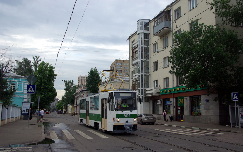 Maskva, Tatra T7B5 nr. 7005; Maskva — Parade to 110 years of Moscow tram on June 13, 2009