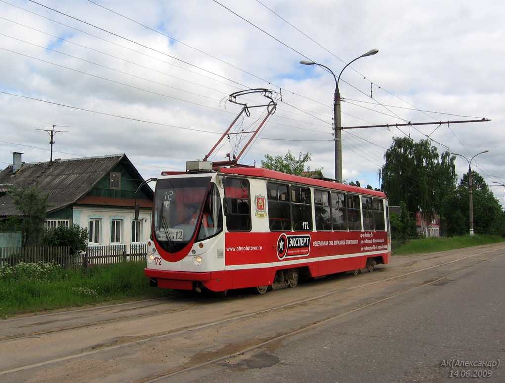 Тверь, 71-134А (ЛМ-99АЭН) № 172; Тверь — Трамвайные линии: Московский район