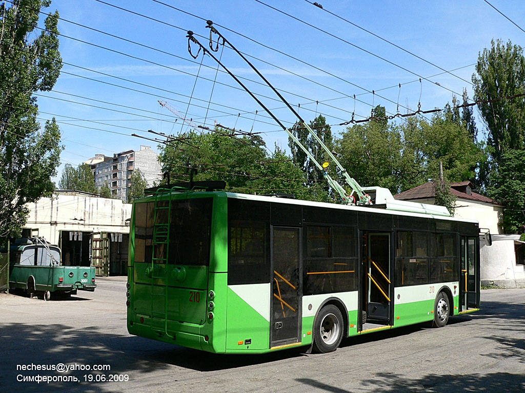 Crimean trolleybus, Bogdan T60111 # 210