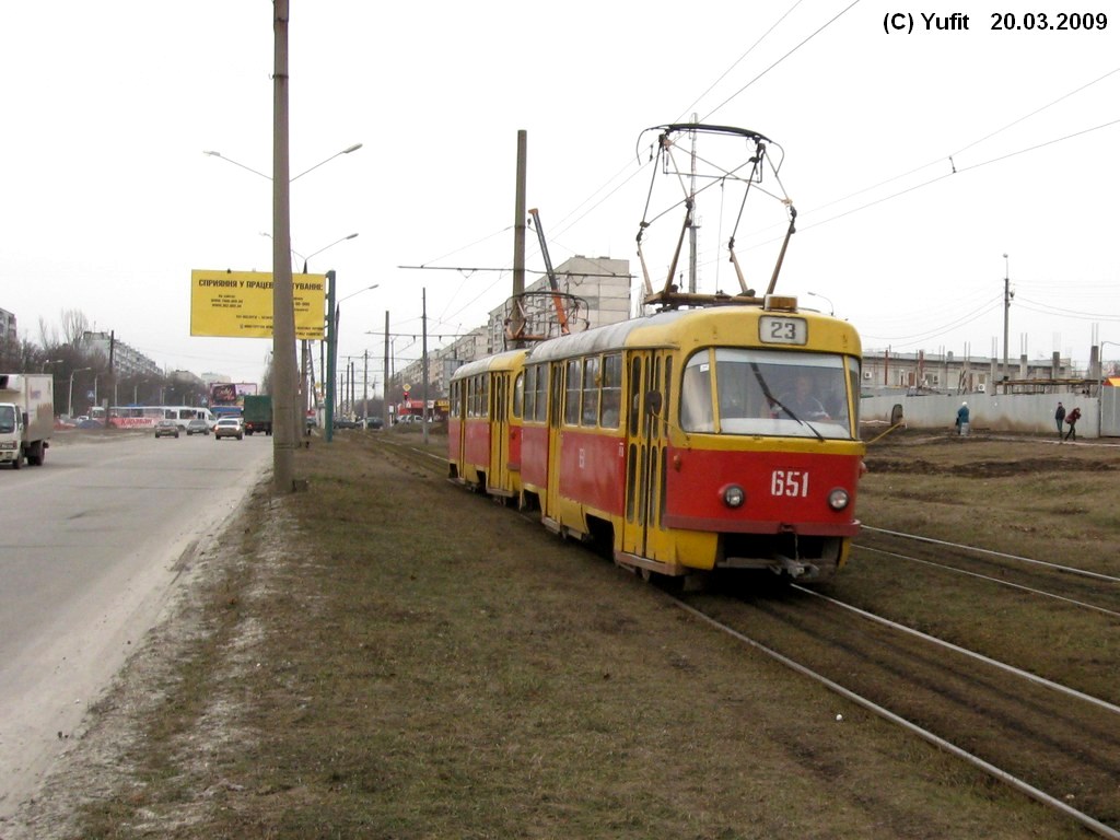 Харьков, Tatra T3SU № 651