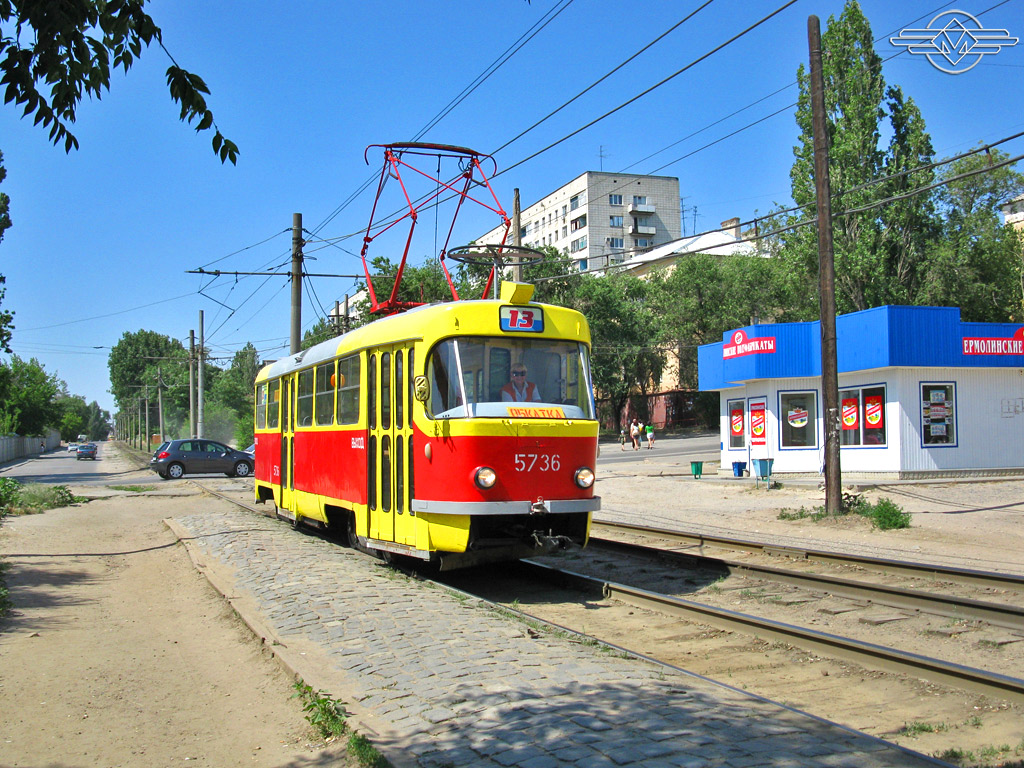 Волгоград, Tatra T3SU № 5736