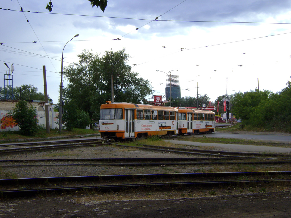 Yekaterinburg, Tatra T3SU (2-door) № 520