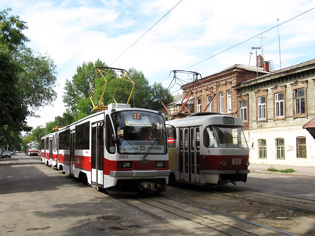Самара, 71-405 № 1063; Самара — Конечные станции и кольца (трамвай)