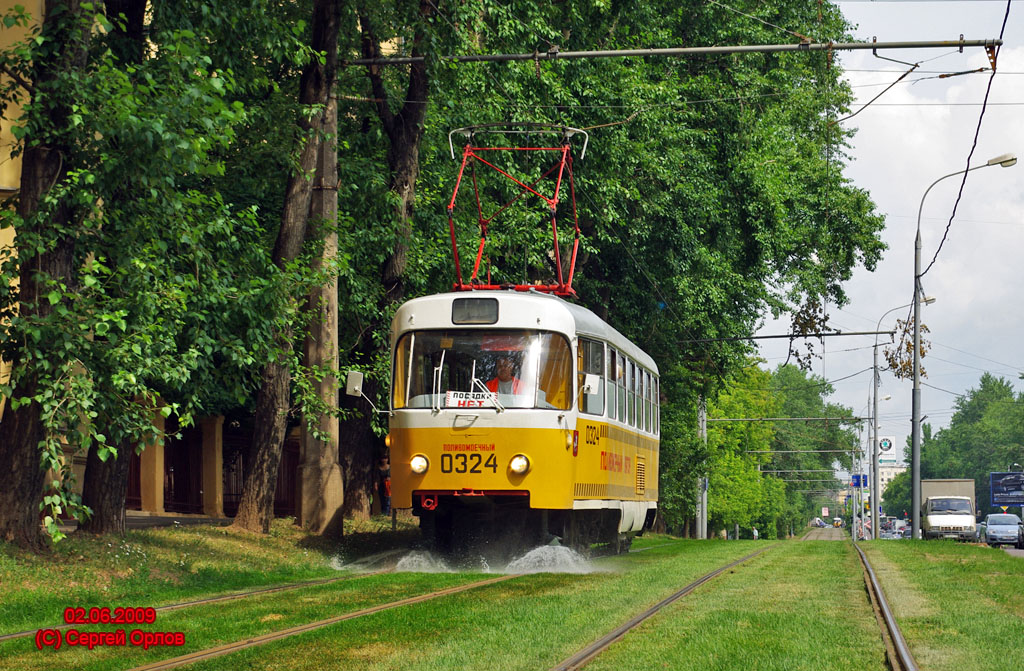 Москва, Tatra T3SU № 0324