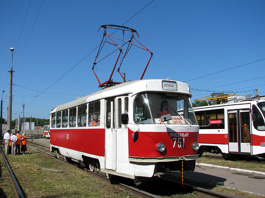 Samara, Tatra T3SU (2-door) č. 751; Samara — 6th city tram drivers' experience tournament at July 11, 2009