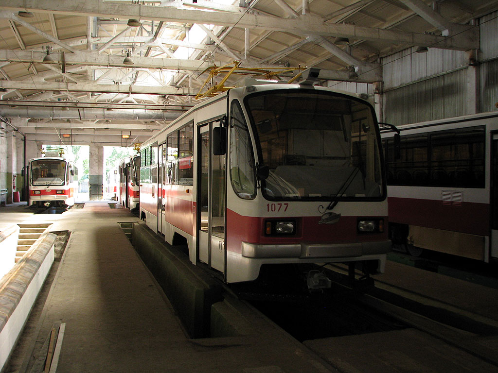 Samara, 71-405 # 1077; Samara — Severnoye tramway depot