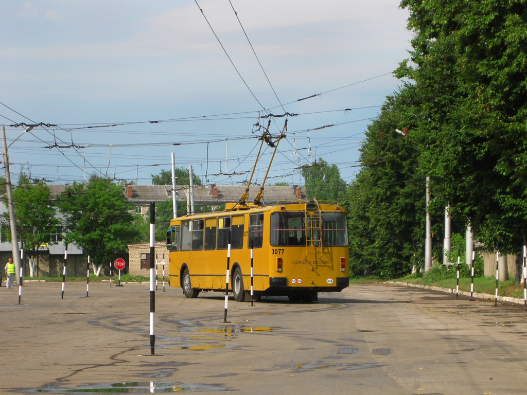 Riazanė, ZiU-682G-016 (012) nr. 3077; Riazanė — Electric transit driving competition on July 15, 2009