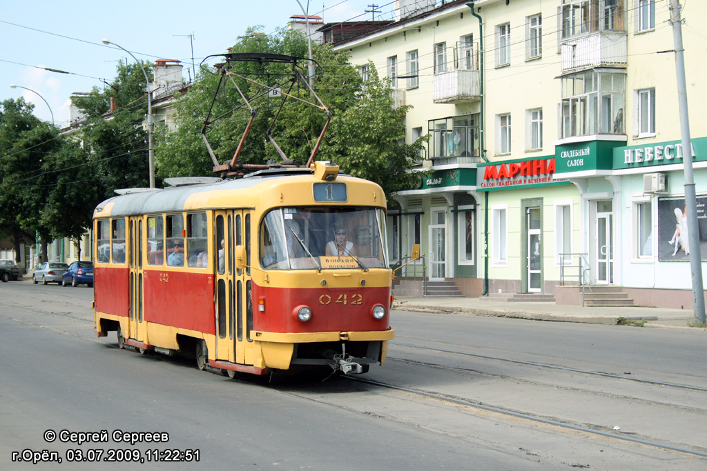Орёл, Tatra T3SU № 042