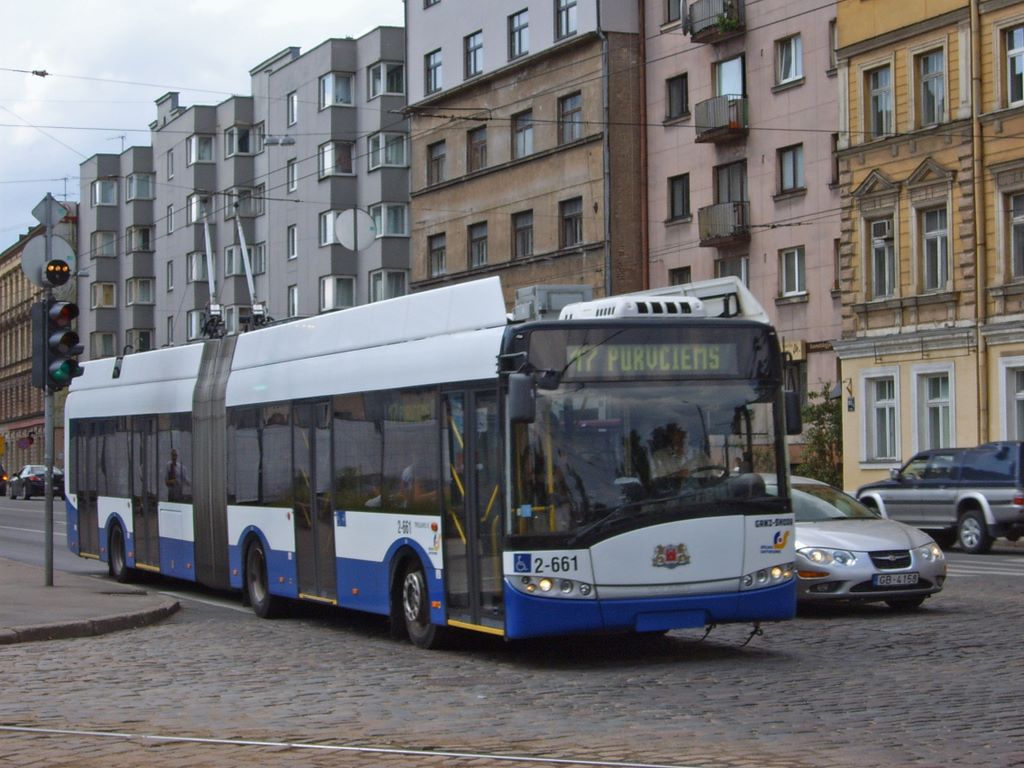Рыга, Solaris Trollino III 18 Ganz-Škoda № 2-661