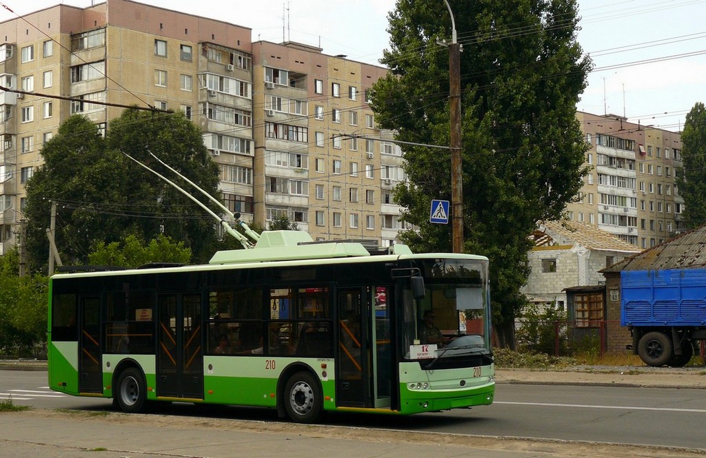 Dnipro, Bogdan T60111 Nr. 210; Dnipro — Bogdan T601.11 trolleybus testing