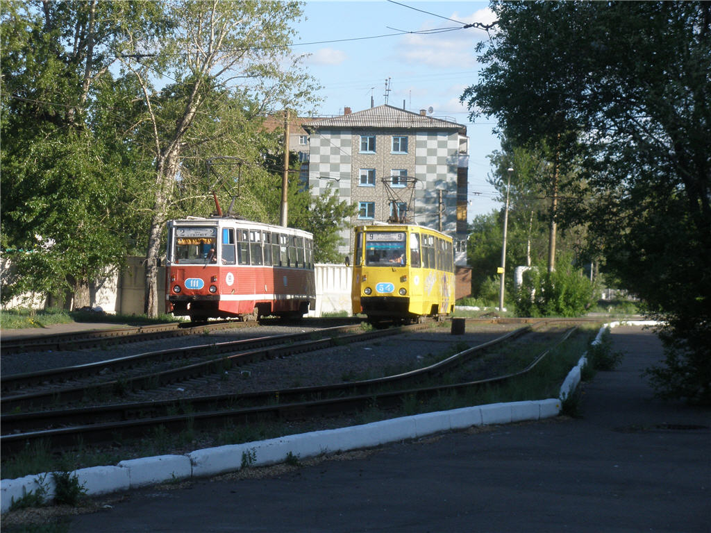 Omsk, 71-605 (KTM-5M3) № 111; Omsk, 71-605 (KTM-5M3) № 54