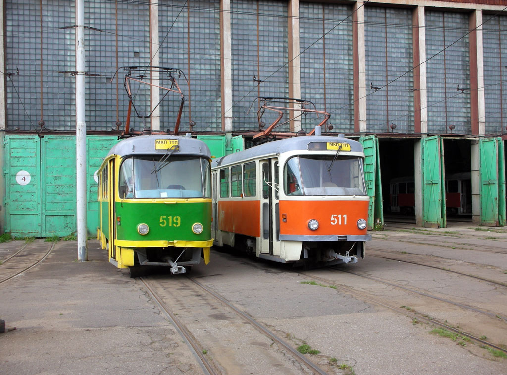 Калінінград, Tatra T4D № 519; Калінінград, Tatra T4D № 511