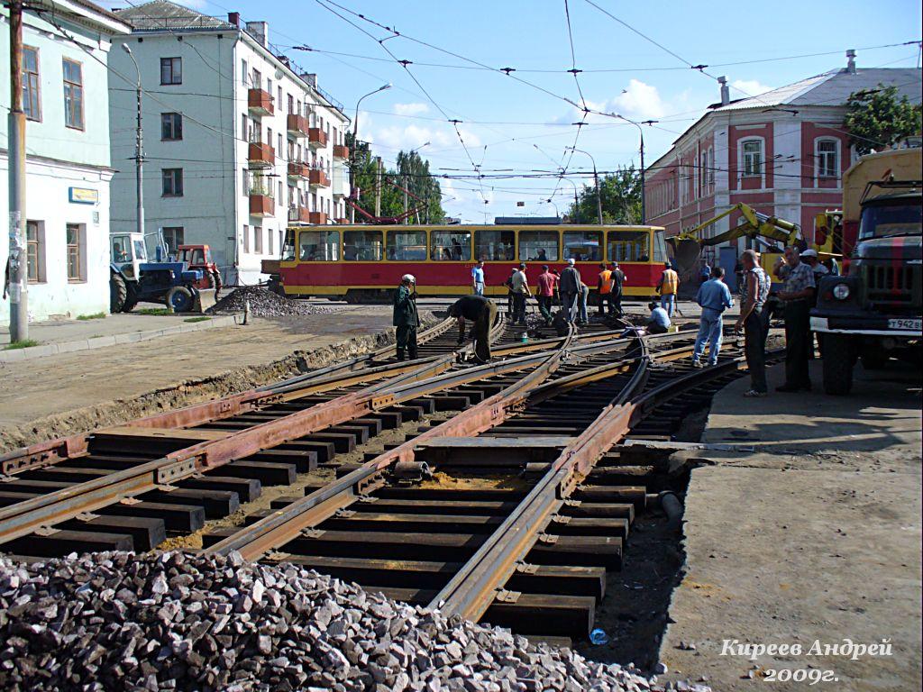 Oryol — Central tramlines crossroads; Oryol — Reconstructions