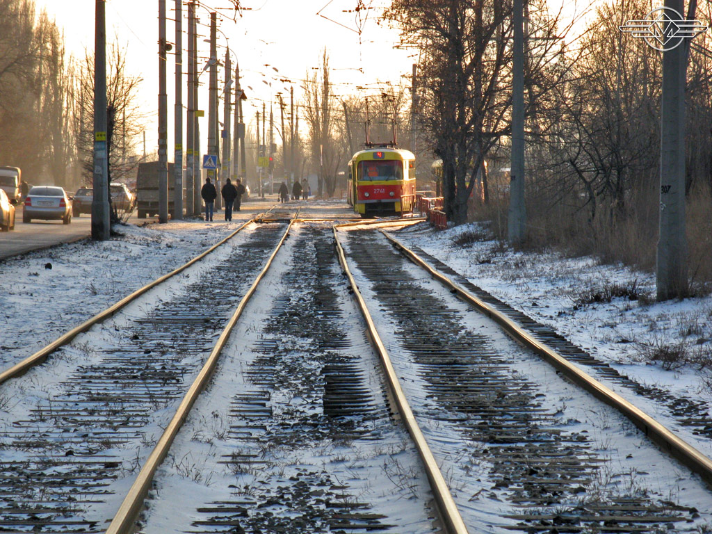 Volgograd, Tatra T3SU nr. 2741; Volgograd — Tram lines: [2] Second depot — South