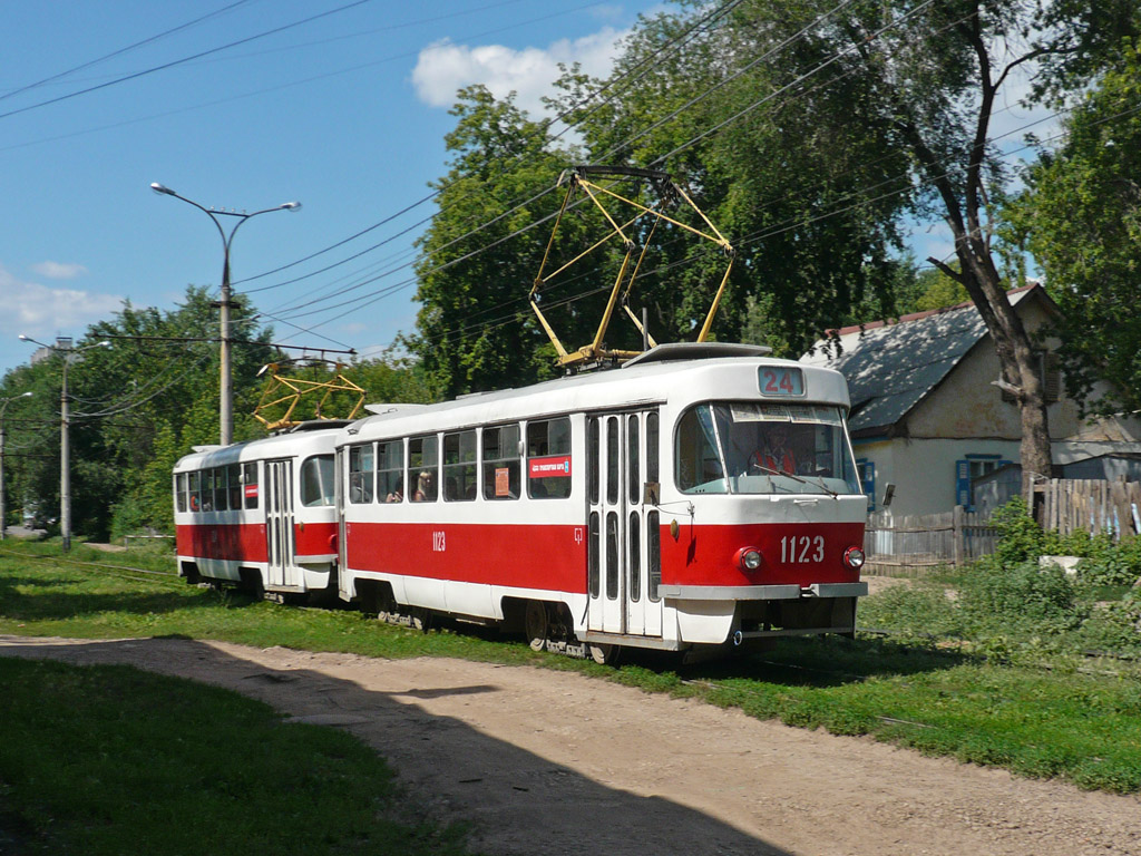 Самара, Tatra T3SU (двухдверная) № 1123